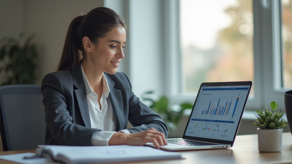 Профессионал изучает финансовые графики и инвестиционные данные